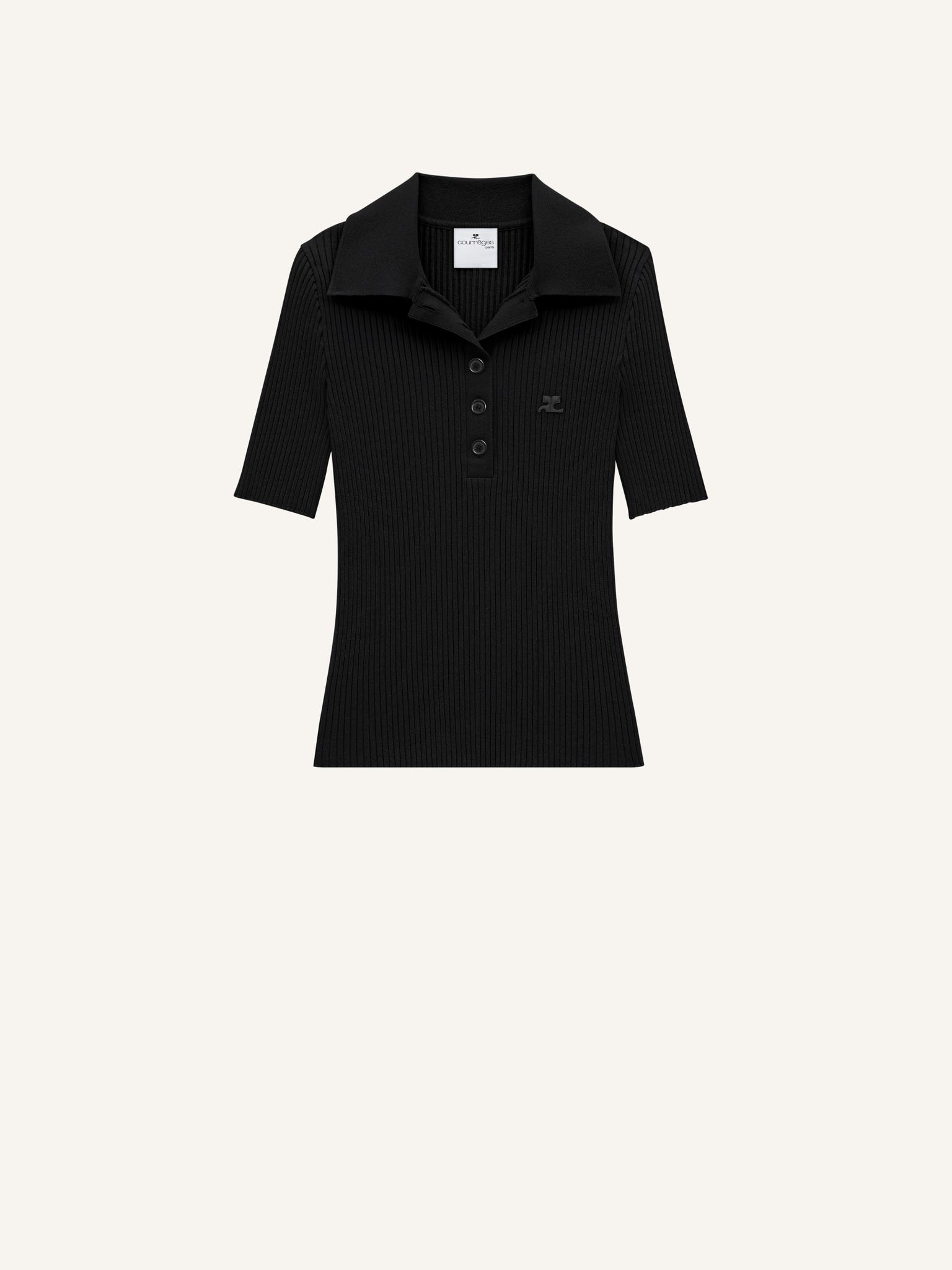 POLO ICONIQUE EN MAILLE CÔTELÉE