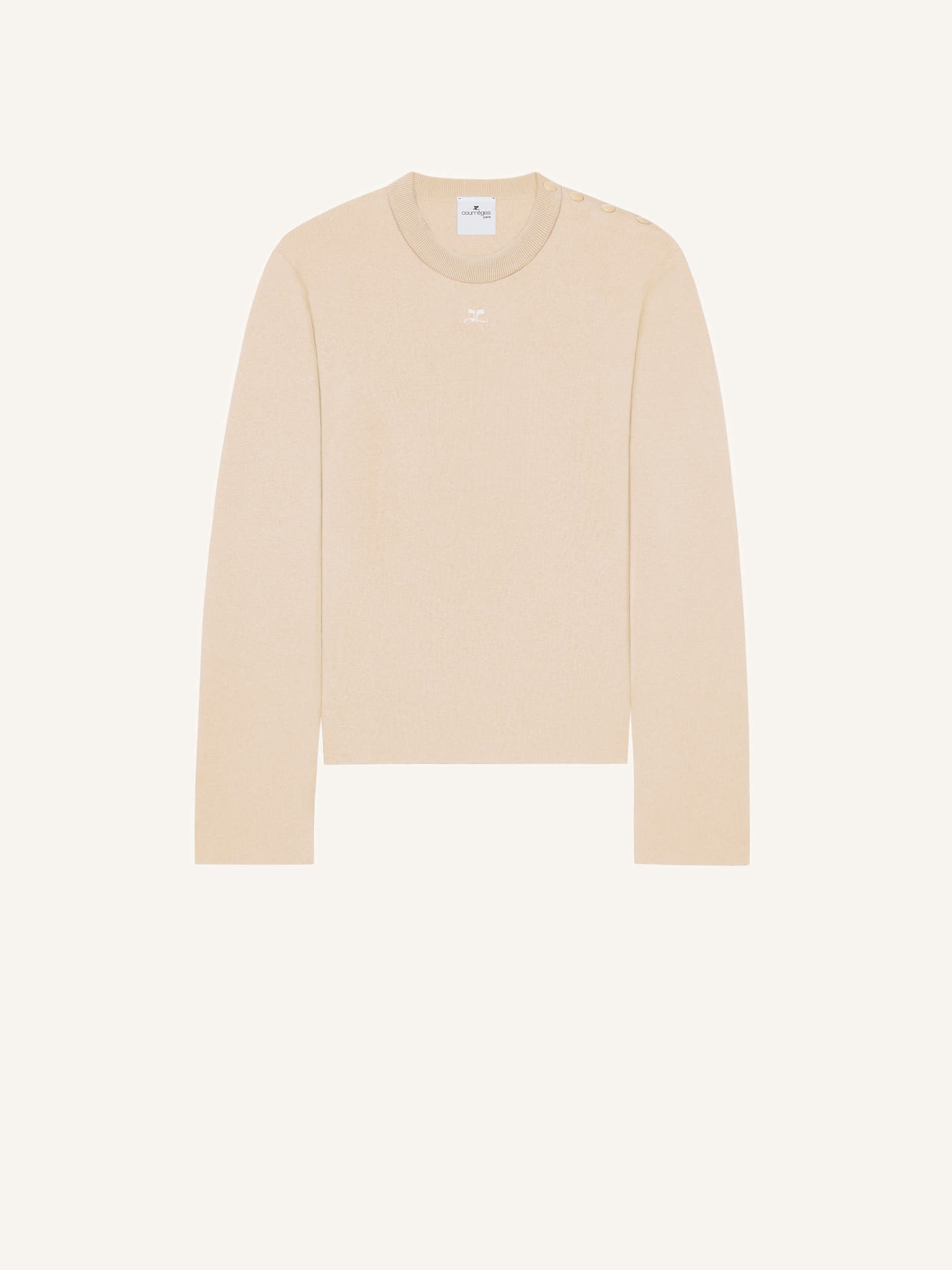 SHOULDER SNAPS SWEATER