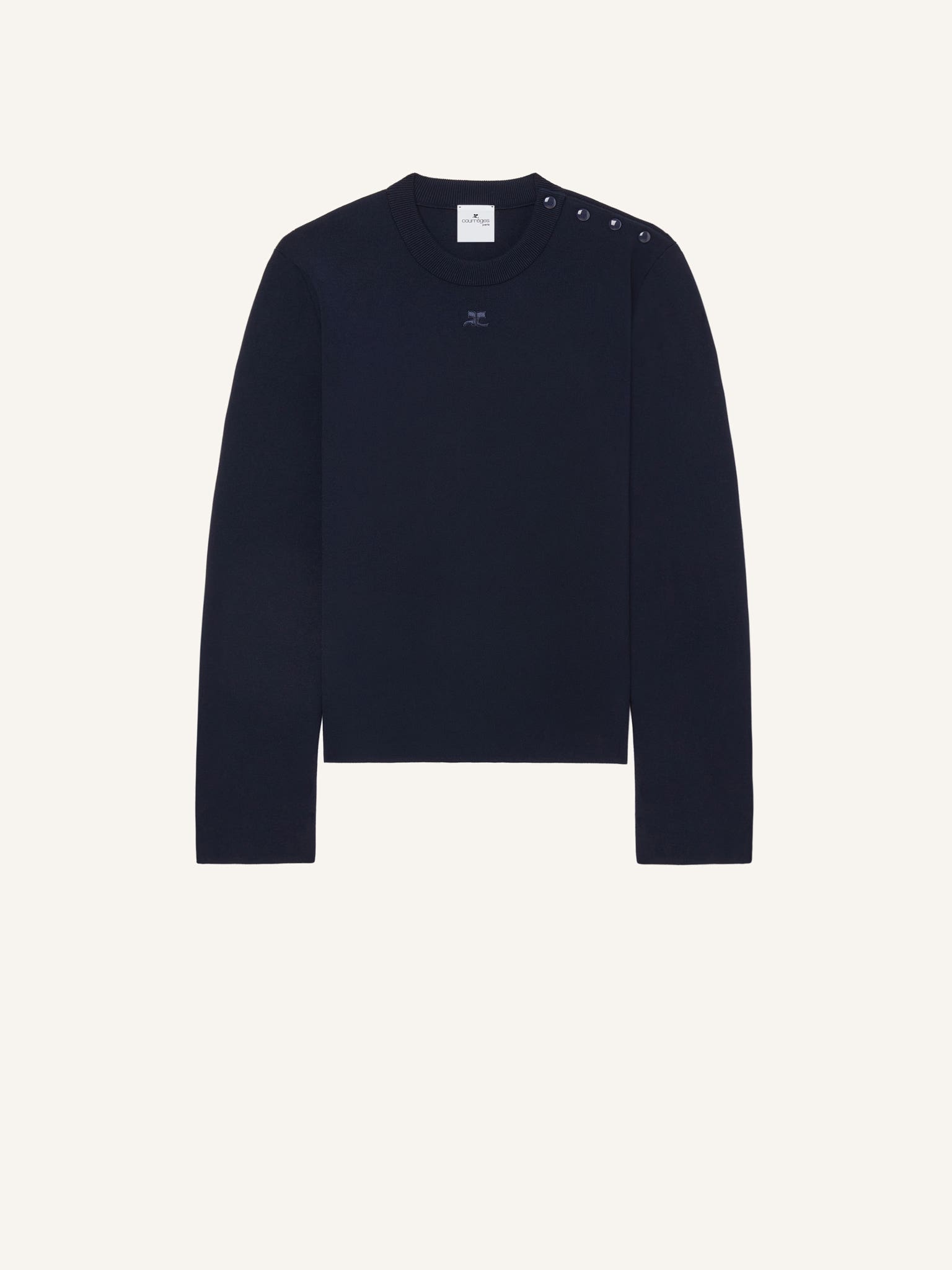 SHOULDER SNAPS SWEATER