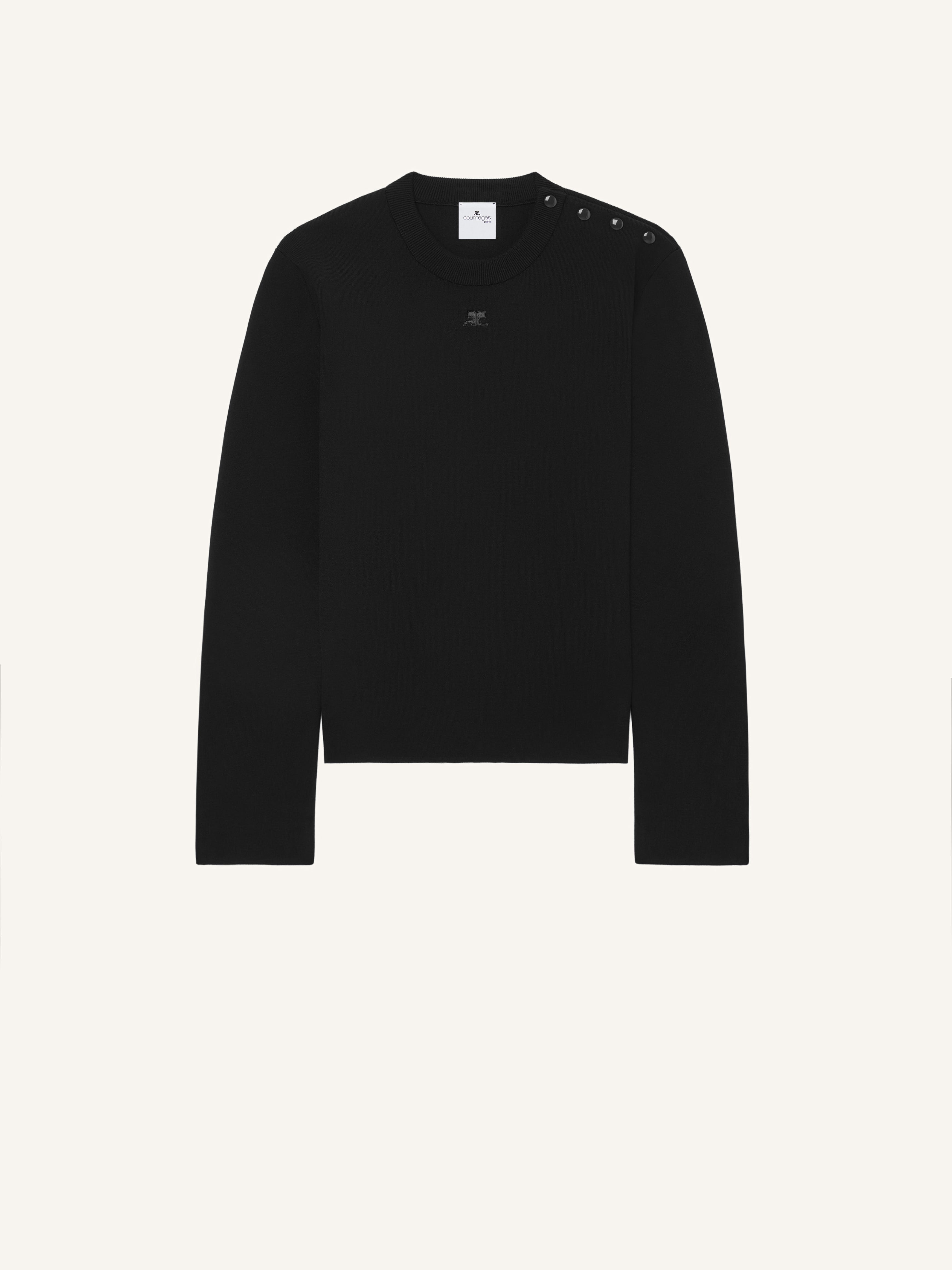 KNITTED ZIPPED CARDIGAN - courrèges KNITTED ZIPPED CARDIGAN - courrèges
