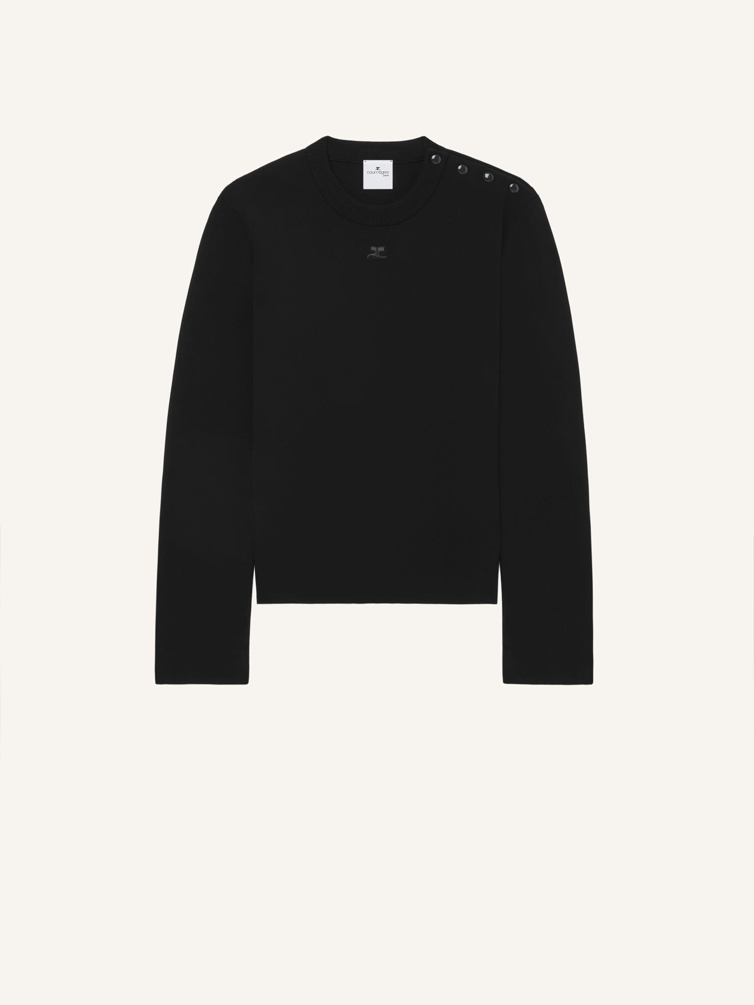 SHOULDER SNAPS SWEATER