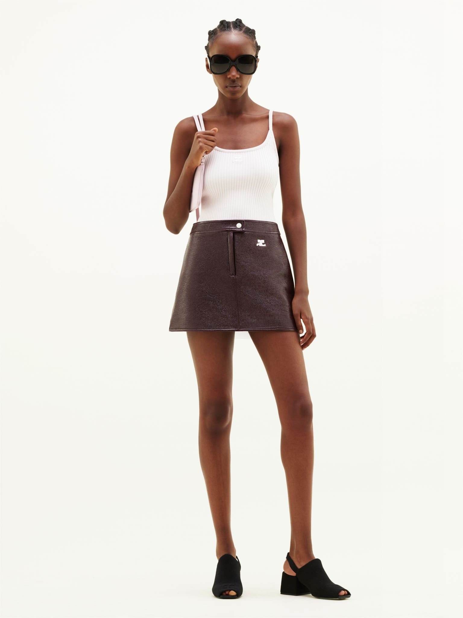 REEDITION RIB KNIT TANK TOP