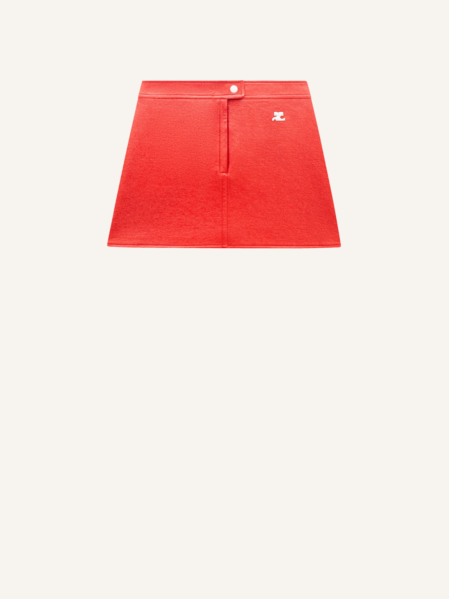 REEDITION VINYL MINI SKIRT