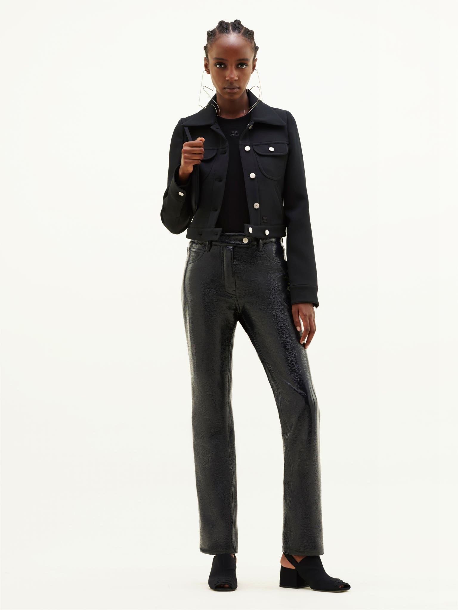 REEDITION 5-POCKET VINYL PANTS