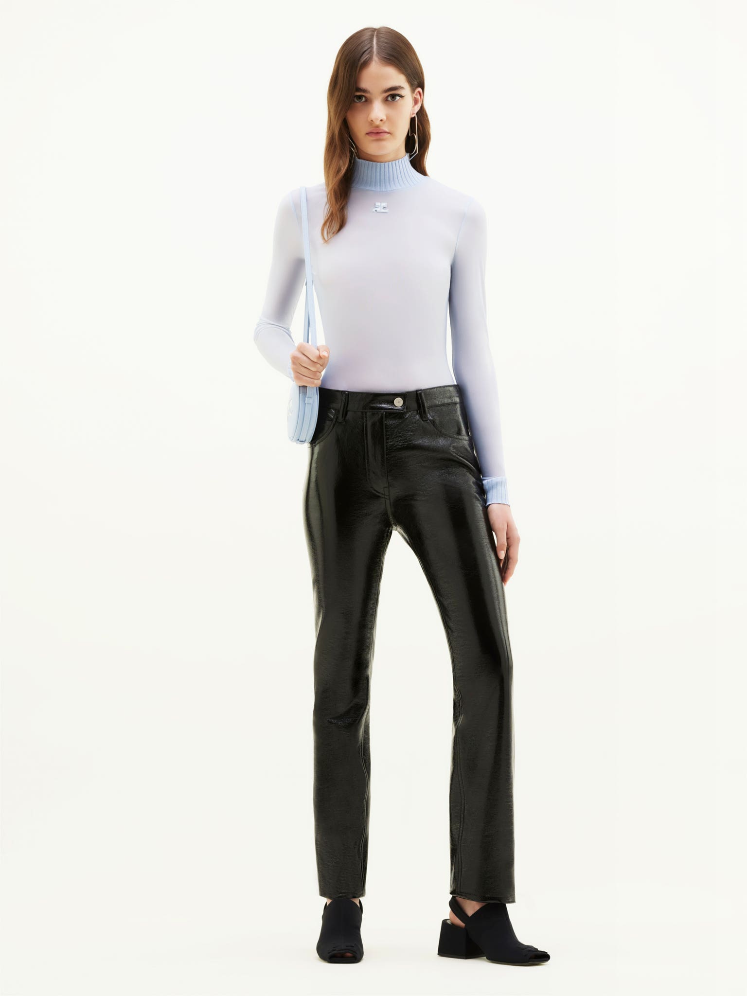REEDITION 5-POCKET VINYL PANTS