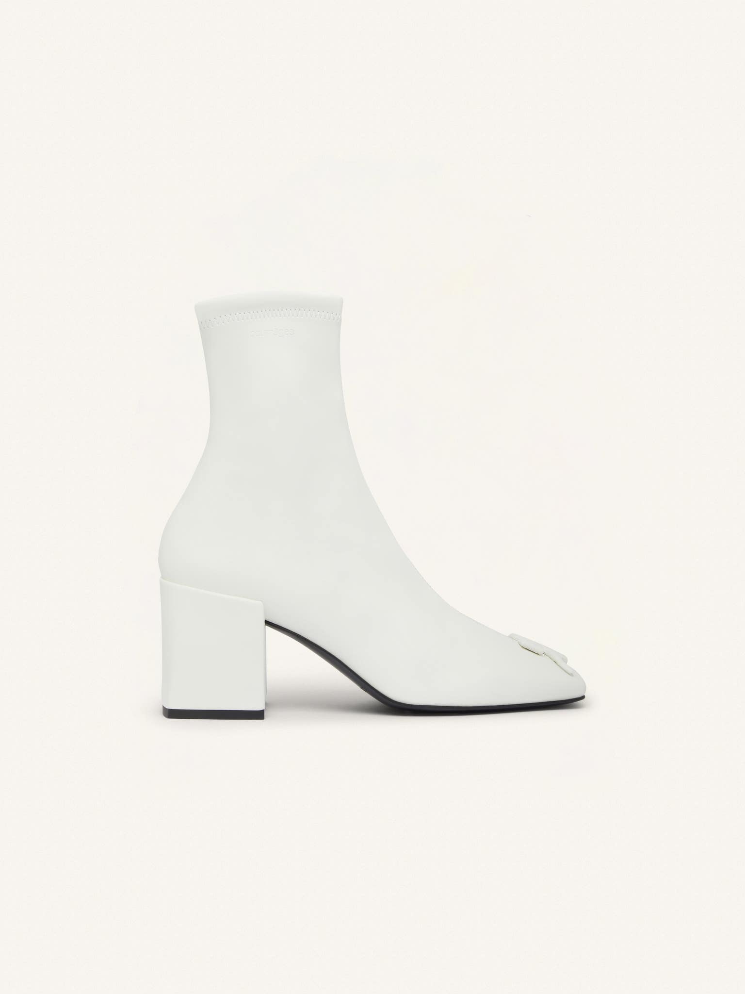 REEDITION STRETCH LEATHER EFFECT ANKLE BOOTS